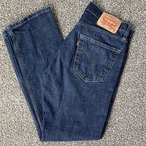 Levi’s 513™ SLIM STRAIGHT MEN'S JEANS, Size 30/30, Dark Wash